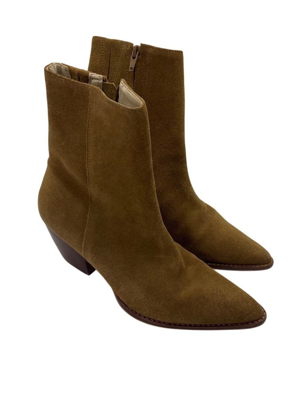 Matisse 7 Caty Brown Tan Suede Leather Ankle Boots Booties Made Brazil Western
